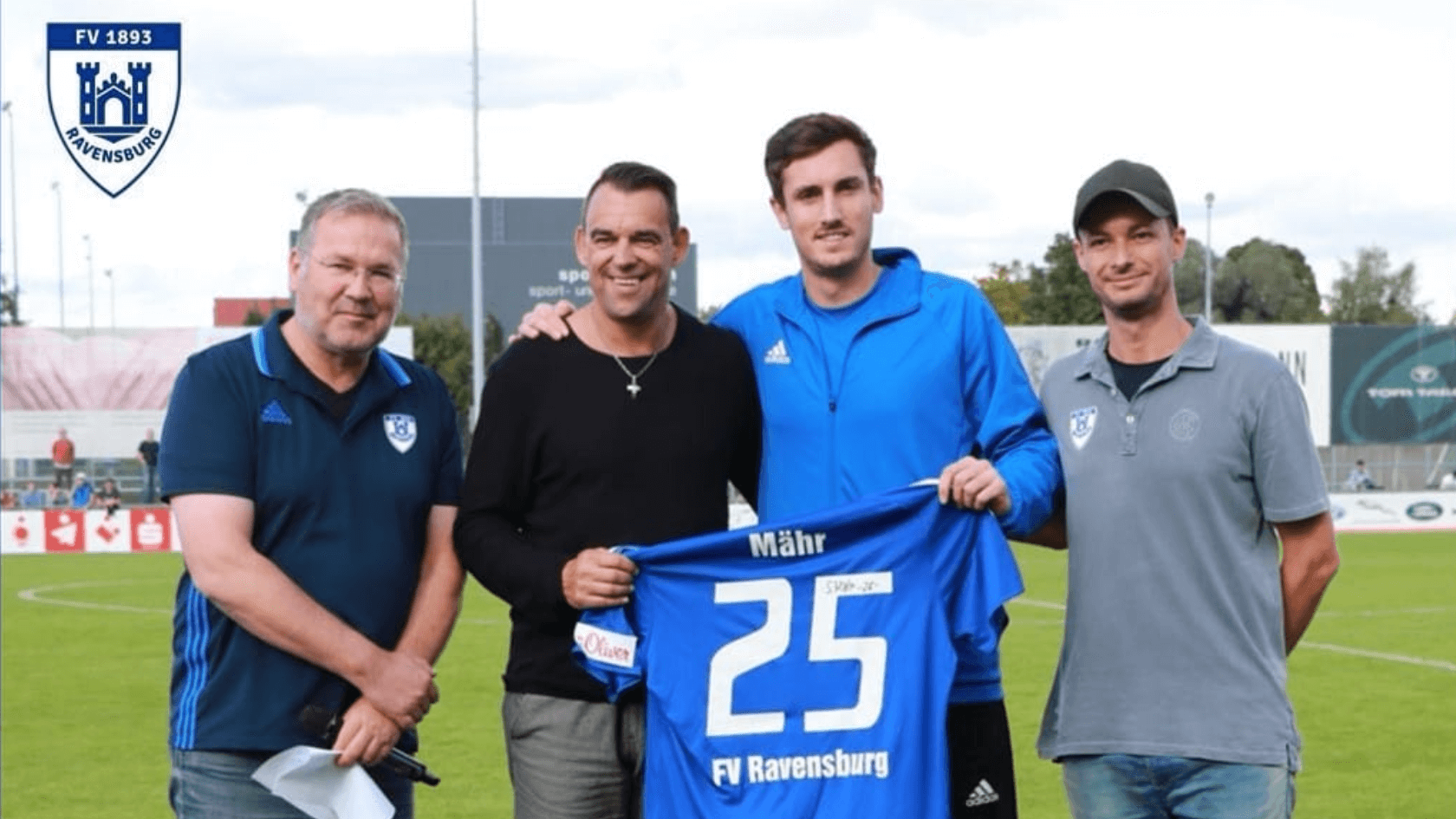 Trikotpatenschaft beim FV Ravensburg von Bernd Seiler