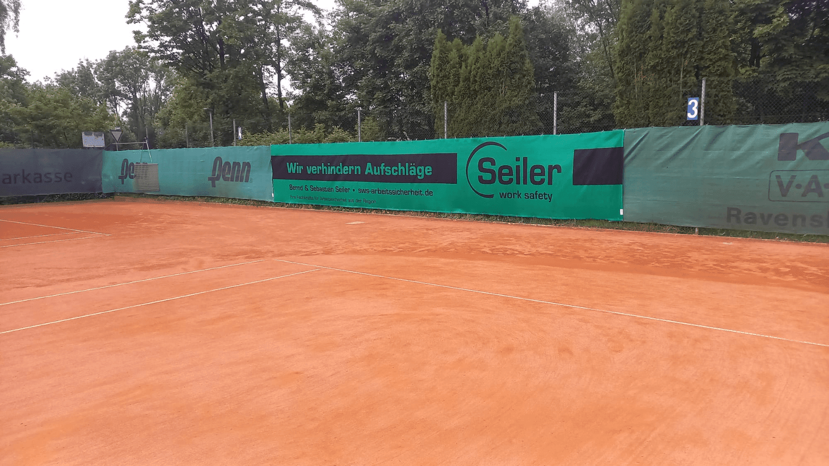 Sponsoring beim Tennis der SG Baienfurt